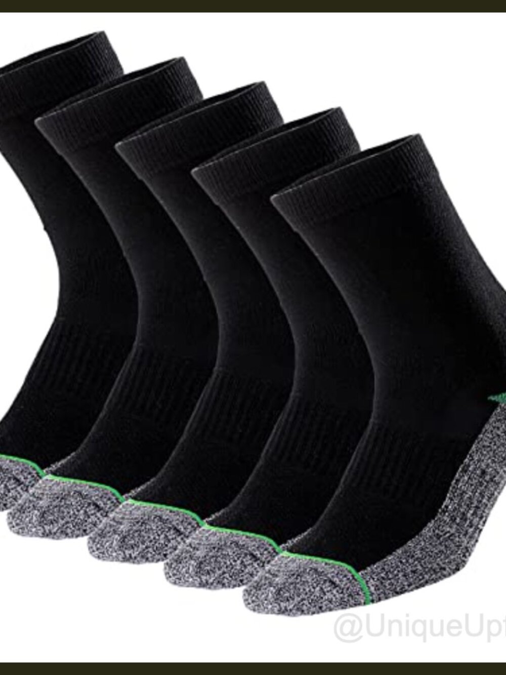 Copper Infused Crew Socks Moisture Wicking Odor Free Arch Support 5 Pairs